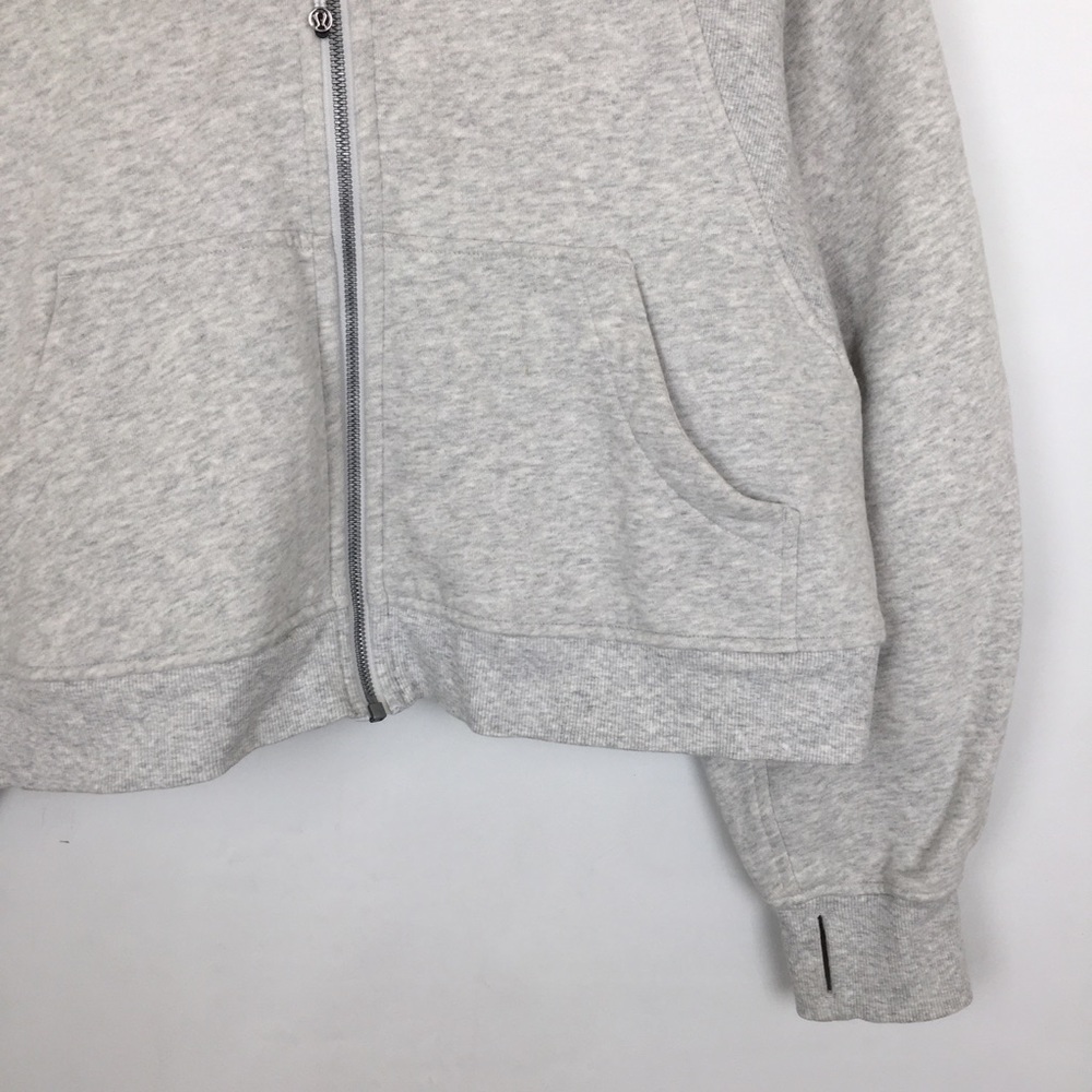 Lululemon Scuba Hoodie Gray Women’s Size XL/XXL Thick Sweatshirt Fabric - Picture 3 of 14